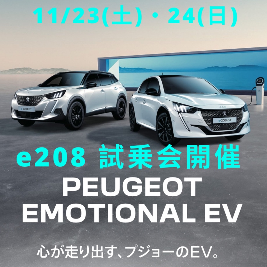 🎉e208 試乗体験会 開催🎉